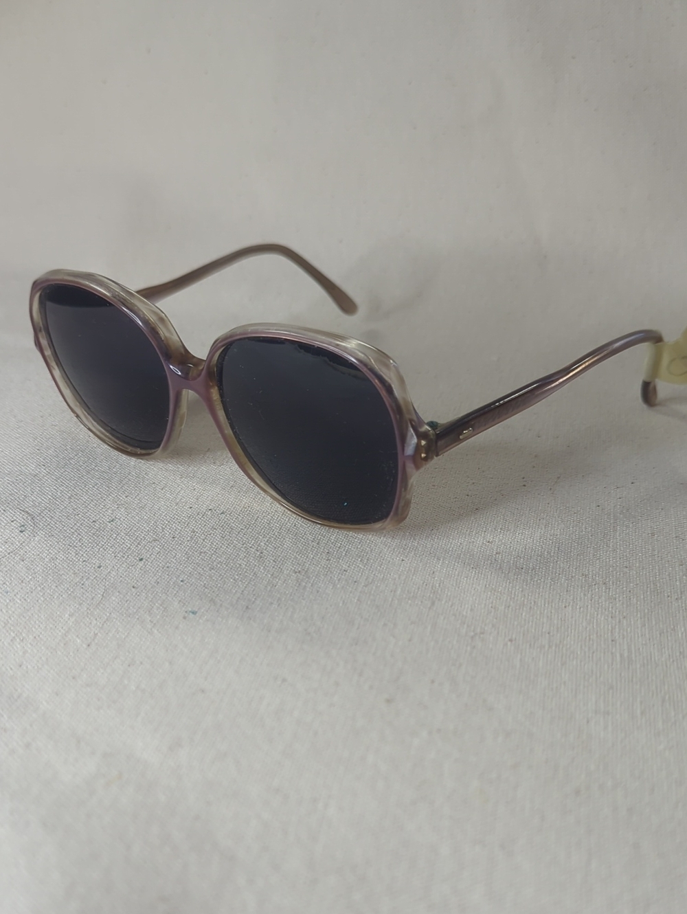 Vintage Swank Frame France Purple Round Frame Sunglasses